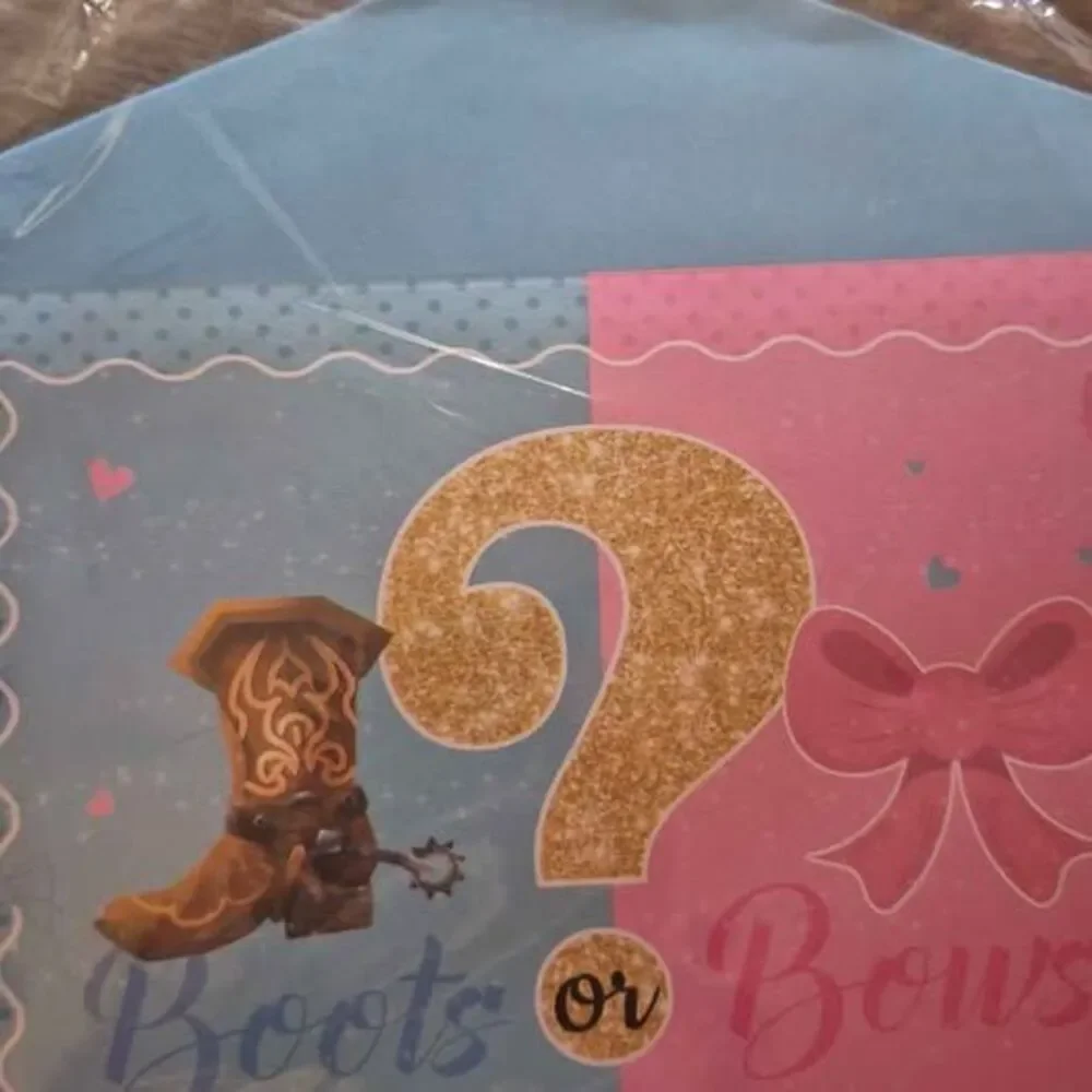 12Pcs Gender Reveal Party invitation Cards with Envelopes and Gender Reveal